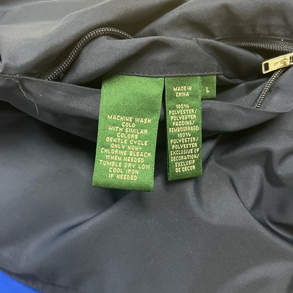 Ralph Lauren Reversible Crested Vest Blue Size Large *Has Flaws* - Picture 11 of 15